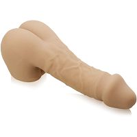 Masturbator dla gejów - pośladki i ponętny realistyczny penis + mały lubrykant - 78237578 - 5