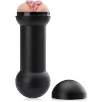 Dwustronny masturbator w tubie - ciasny odbyt i różowiutka wagina - 75670076 - 3