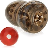 Żelowy masturbator sterowany pilotem stymulująca nakładka na żołądź 10 funkcji - 73479098 - 3