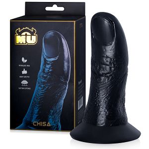 Czarne dildo fantasy palec olbrzyma 19 cm z przyssawką - 70981942