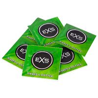 Prezerwatywa ze stymulującymi prążkami EXS RIBBED & DOTTED - 75992336 - 3