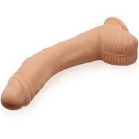 Duży wygięty penis g-spot elastyczne dildo na mocnej przyssawce 27 cm - 71152492 - 3