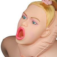 Sex lalka realistyczna 98 cm 3 otwory cielista – 71596473 - 5