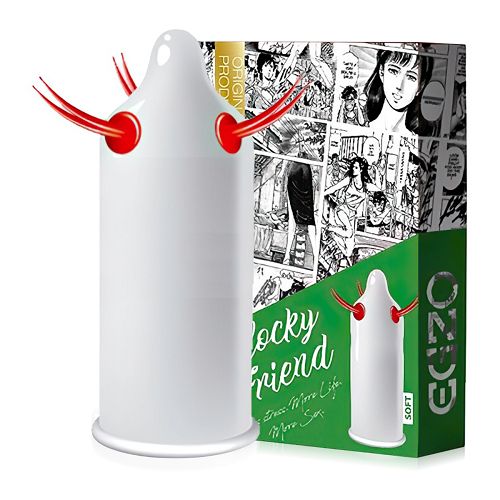 Prezerwatywa z wypustkami EGZO Cocky Friend - 71873351