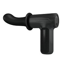 Czarny pistolet do masażu dla par 5 prędkości - 70641039 - 7
