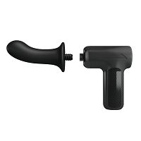 Czarny pistolet do masażu dla par 5 prędkości - 70641039 - 8