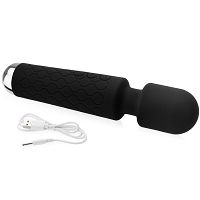 Wodoodporny masażer erotyczny wibrator wand 140 opcji pieszczot - 72509566 - 3