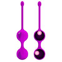 Fioletowe kulki do treningu mięśni Kegla kulki gejszy 16,3 cm - 73022846 - 5