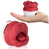 Mastrubator dla kobiet ssące usta z języczkiem do minetki - 73966343 - 6