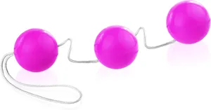 3 różowe kulki gejszy na sznureczku - lbb 014049-r