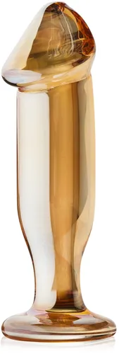 Szklany korek analny w kształcie penisa - plug do anusa - 70166670