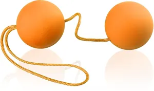 Silikonowe kulki gejszy - orgasm balls - pomarańczowe wrd 3036c