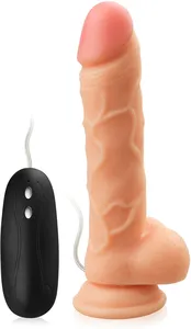 Wibrator naturalny realistyczny penis z przyssawką 20 funkcji – 76175348