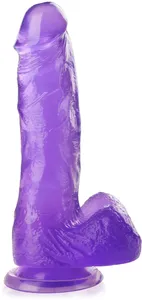 Sprężysty penis miękkie dildo na przyssawce - 74268445