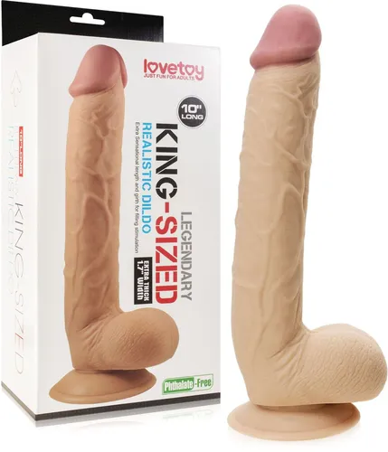 Duże grube realistyczne dildo męski penis na przyssawce - 53248605