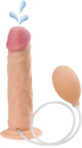 Dildo z ejakulacją, realistyczny penis dla napalonej szparki - 72423079
