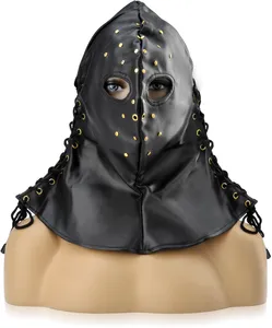 Skórzana maska erotycznego kata kaptur bdsm sado-maso – 77289202