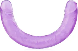 Długie dildo dla par dwa żelowe penisy giętkie penetratory – 78492660