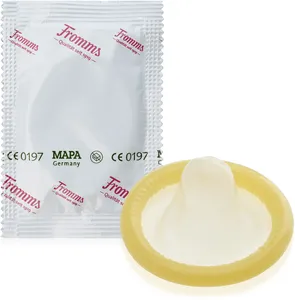 Klasyczna lateksowa prezerwatywa pokryta środkiem nawilżającym niemiecka jakość - 1 szt - 72857205